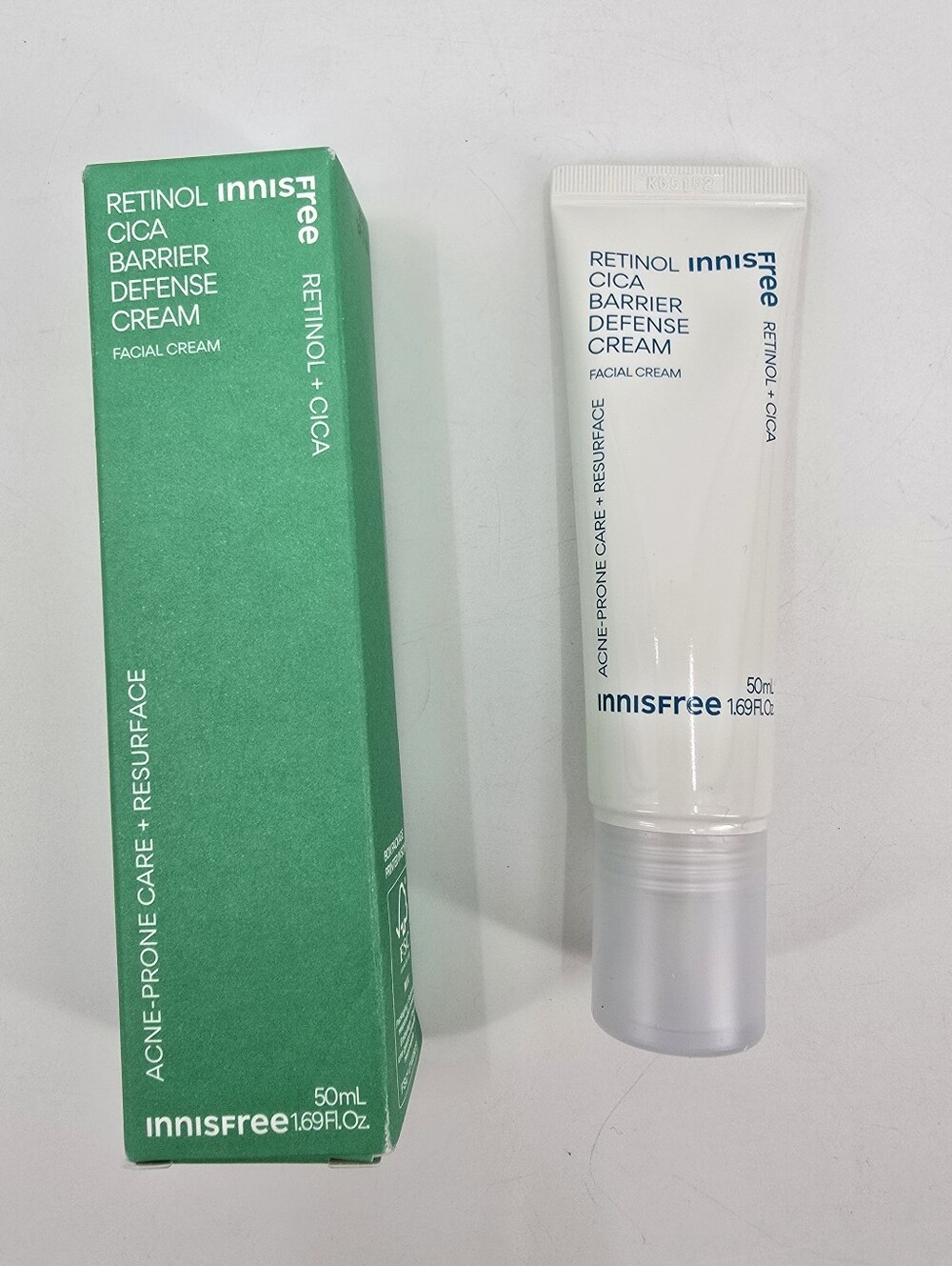 InnIsfree Retinol Cica Barrier Defenser Cream Acne-Prone Care Resurface NIB